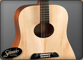 handmade acoustic guitars custom built - The Mahogany Dreadnaught