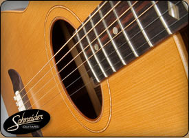 handmade acoustic guitars custom built - The Rosewood Small Body 12-Fret Flattop