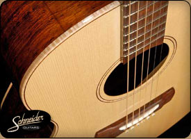 handmade acoustic guitars custom built - The Rosewood Jumbo Flattop