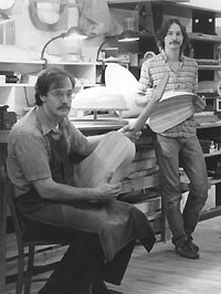 Larry Brown and Dave Schneider - Luthiers at work